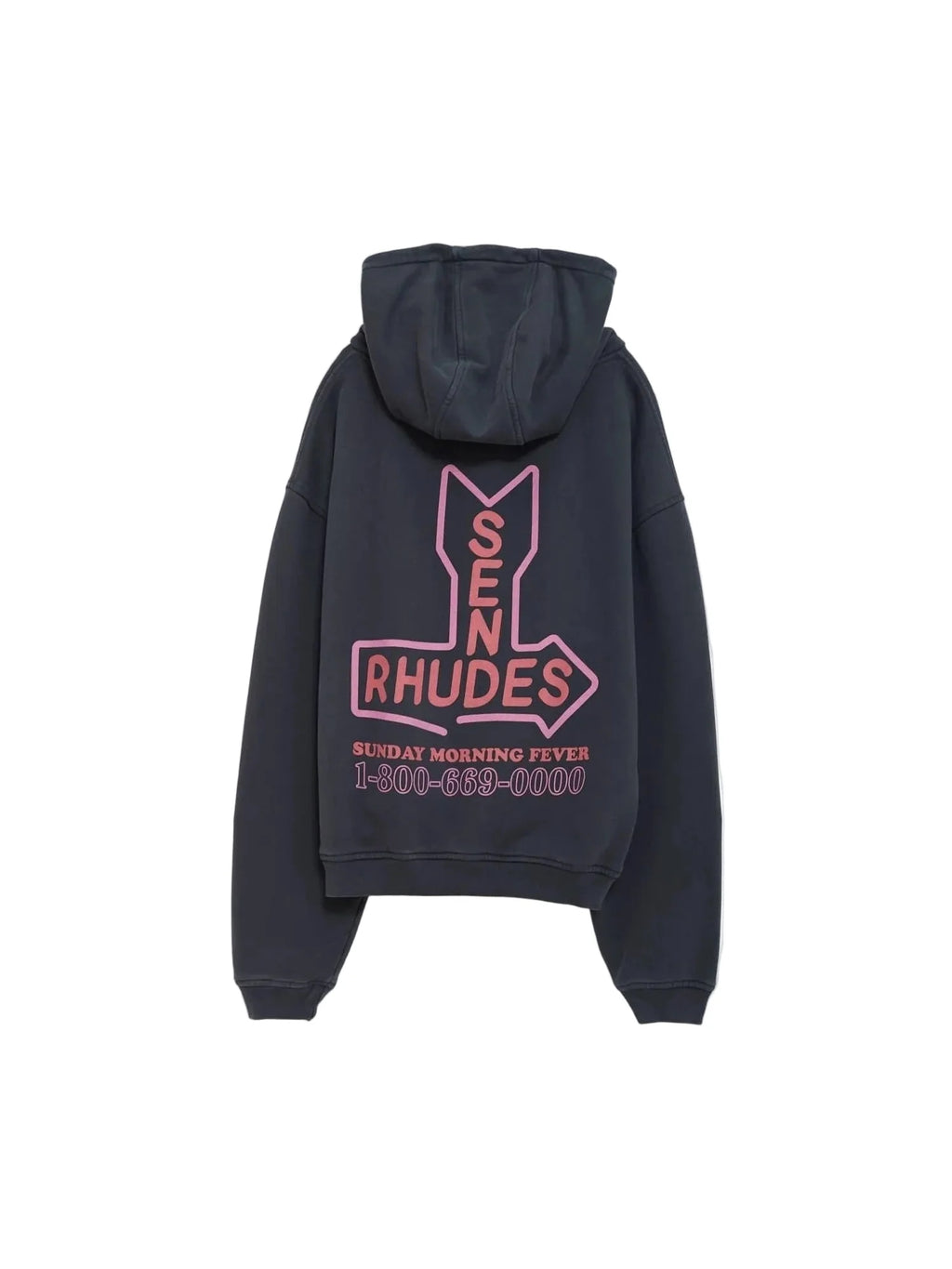 RHUDE SEND RHUDES BLACK HOODIE