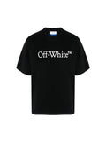 OFF WHITE BIG BOOKISH LOGO PRINT BLACK T-SHIRT