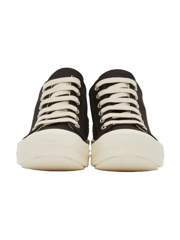 RICK OWENS RAMONES LOW DRKSHDW BLACK SNEAKERS
