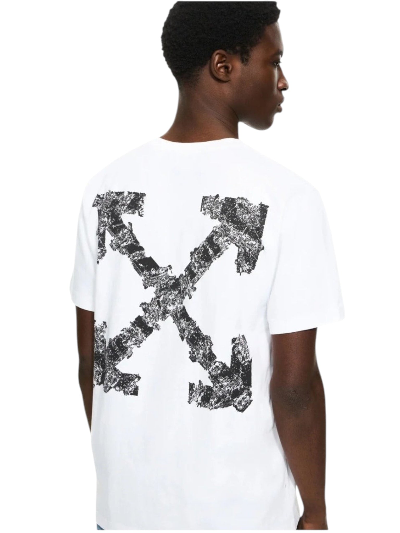 OFF WHITE HERALDIC ARROW SLIM T-SHIRT WHITE