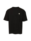 AMIRI MA LOGO EMBROIDERED T-SHIRT BLACK