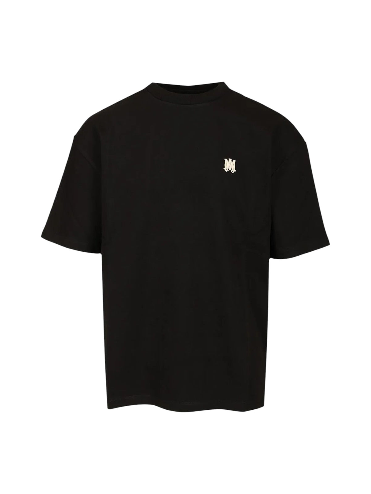 AMIRI MA LOGO EMBROIDERED T-SHIRT BLACK