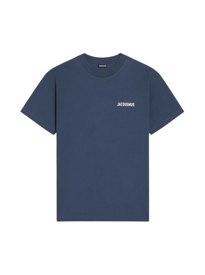 JACQUEMUS T SHIRT NAVY LOGO