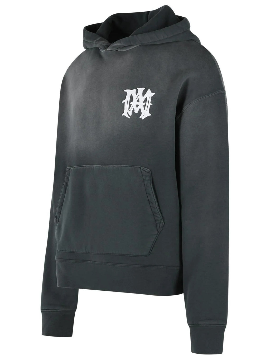 AMIRI LOGO PRINTED HOLLYWOOD HOODIE WASHED BLACK