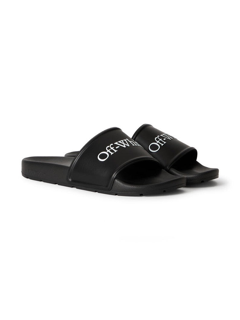 OFF WHITE BOOKISH SLIDERS BLACK
