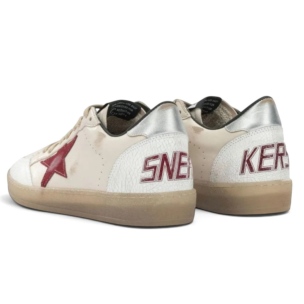 GOLDEN GOOSE BALLSTAR SNEAKER RED CREAM