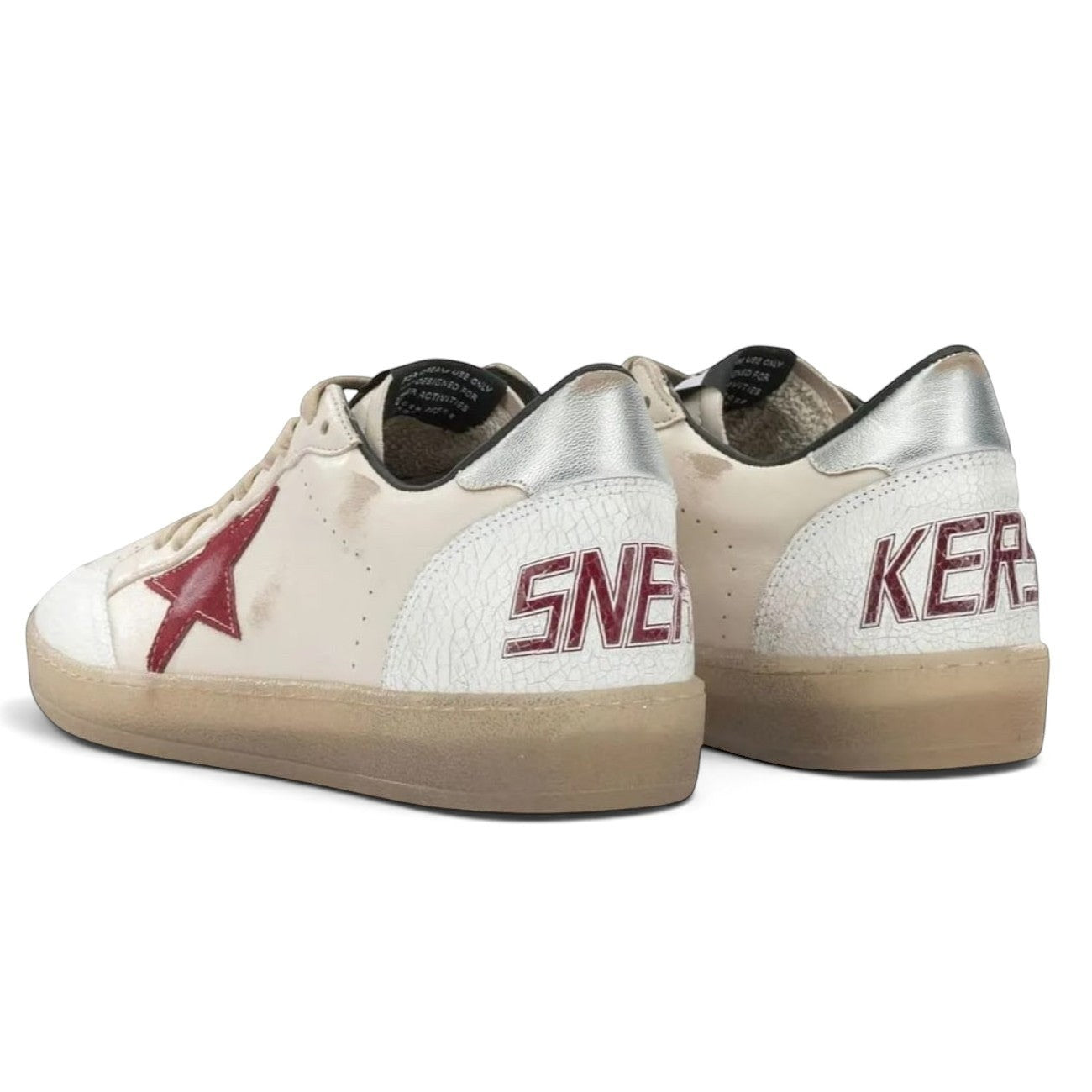 GOLDEN GOOSE BALLSTAR SNEAKER RED CREAM