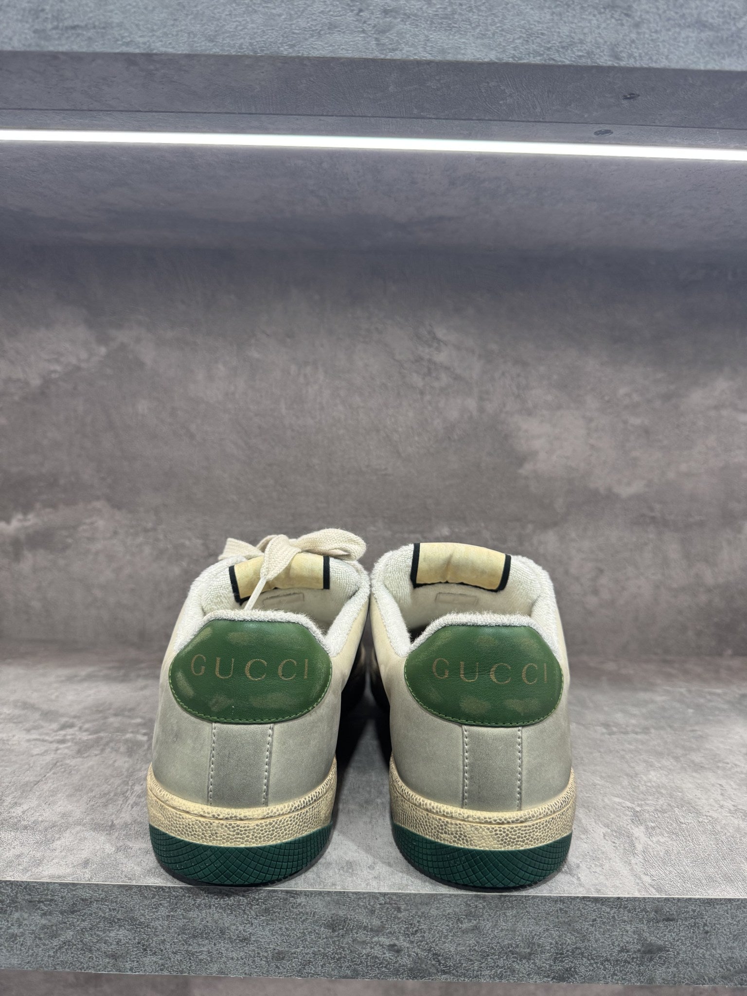 GUCCI SCREENER SNEAKERS MONOGRAM BEIGE