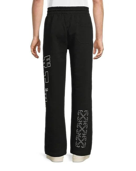 OFF WHITE OUTLINE ARROW SWEATPANTS BLACK