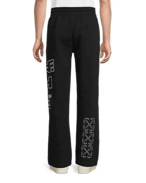 OFF WHITE OUTLINE ARROW SWEATPANTS BLACK