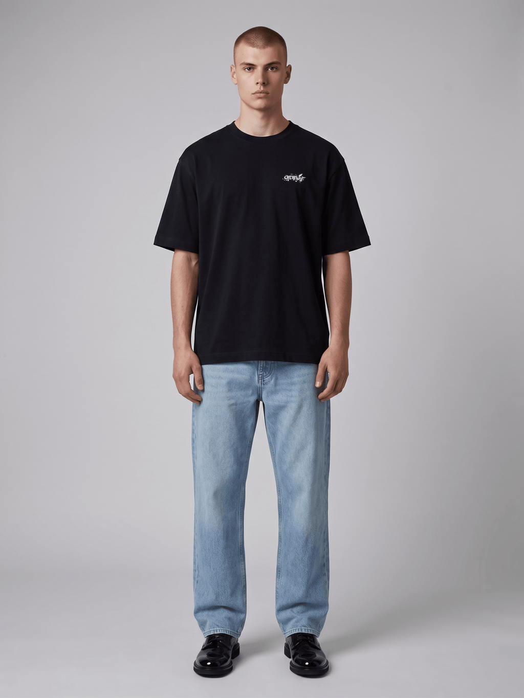 OFF WHITE PAINT SPLATTER ARROW DIAG T-SHIRT BLACK