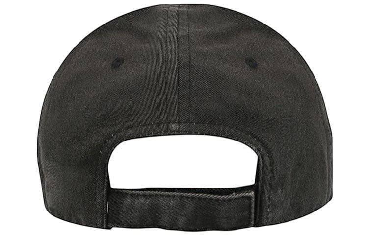 BALENCIAGA WASHED LOGO DENIM BASEBALL CAP