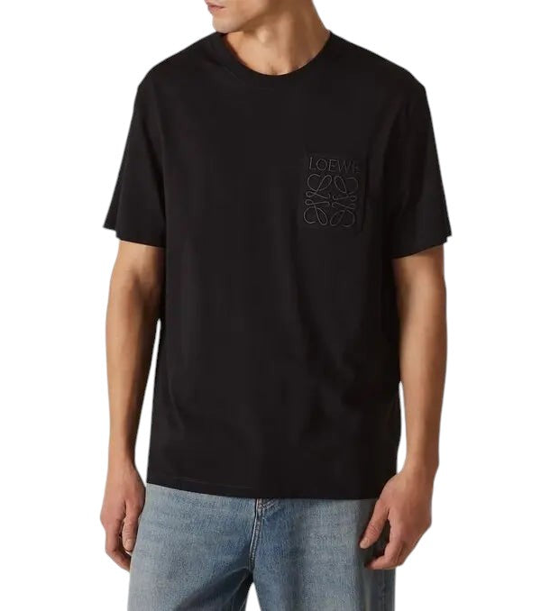 LOEWE ANAGRAM POCKET T SHIRT BLACK