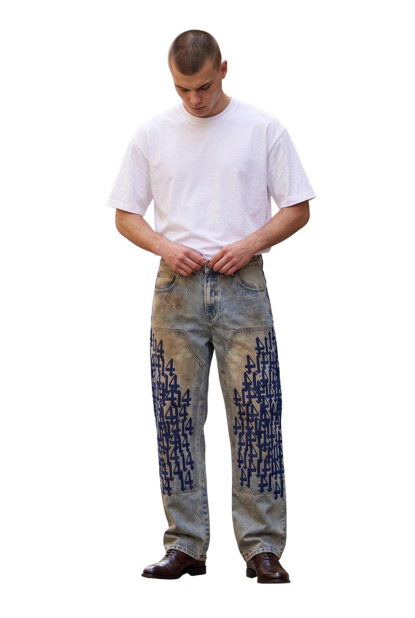 VALLEY SHIPYARD PAINTERS JEANS DENIM BLUE