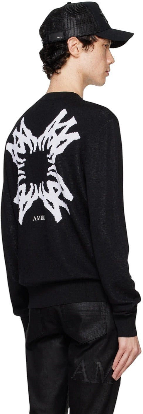AMIRI SWEATER KNIT MA QUAD BLACK