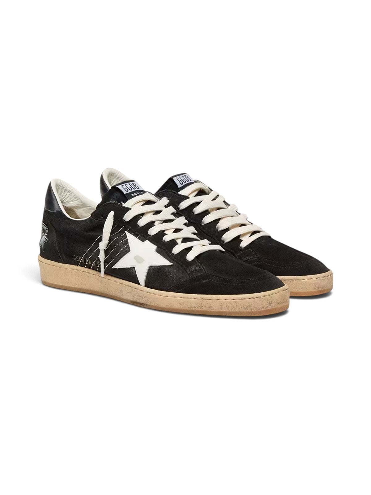 GOLDEN GOOSE BALLSTAR BLACK SUEDE WHITE STAR