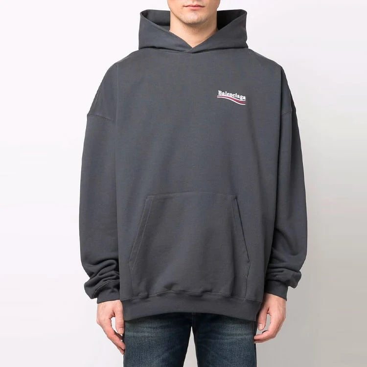 BALENCIAGA WASHED BLACK CAMPAIGN HOODIE