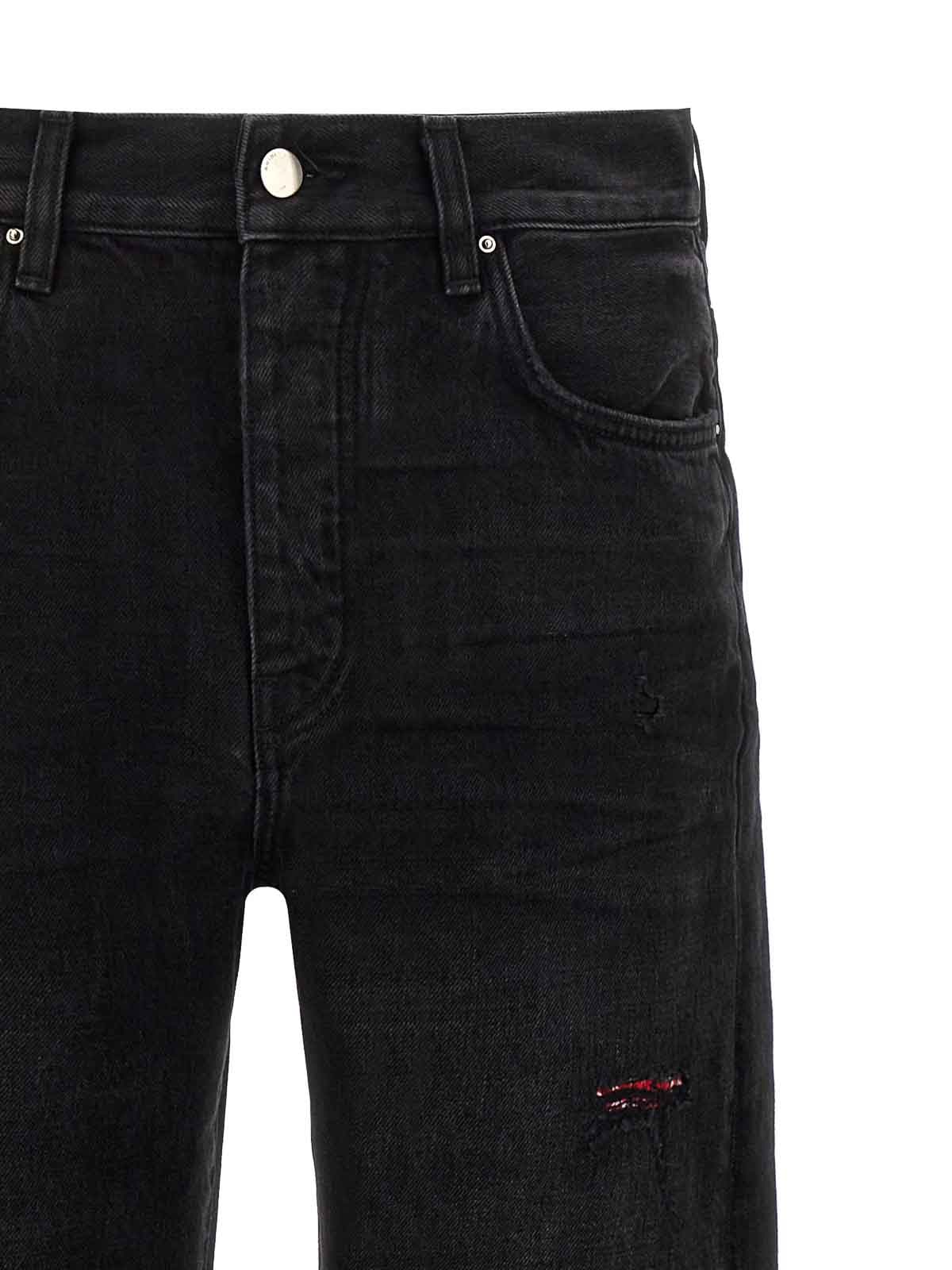 AMIRI BANDANA REPAIRED JEANS BLACK