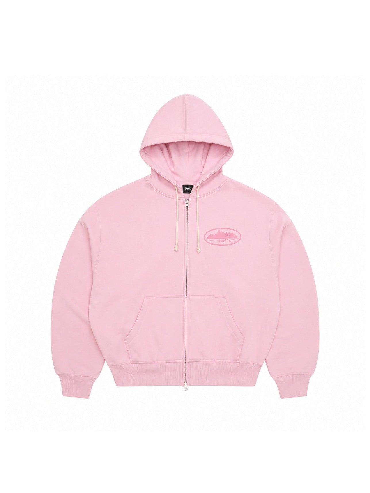 CORTEIZ ISLAND KNOCKOUT ZIP UP HOODIE PINK