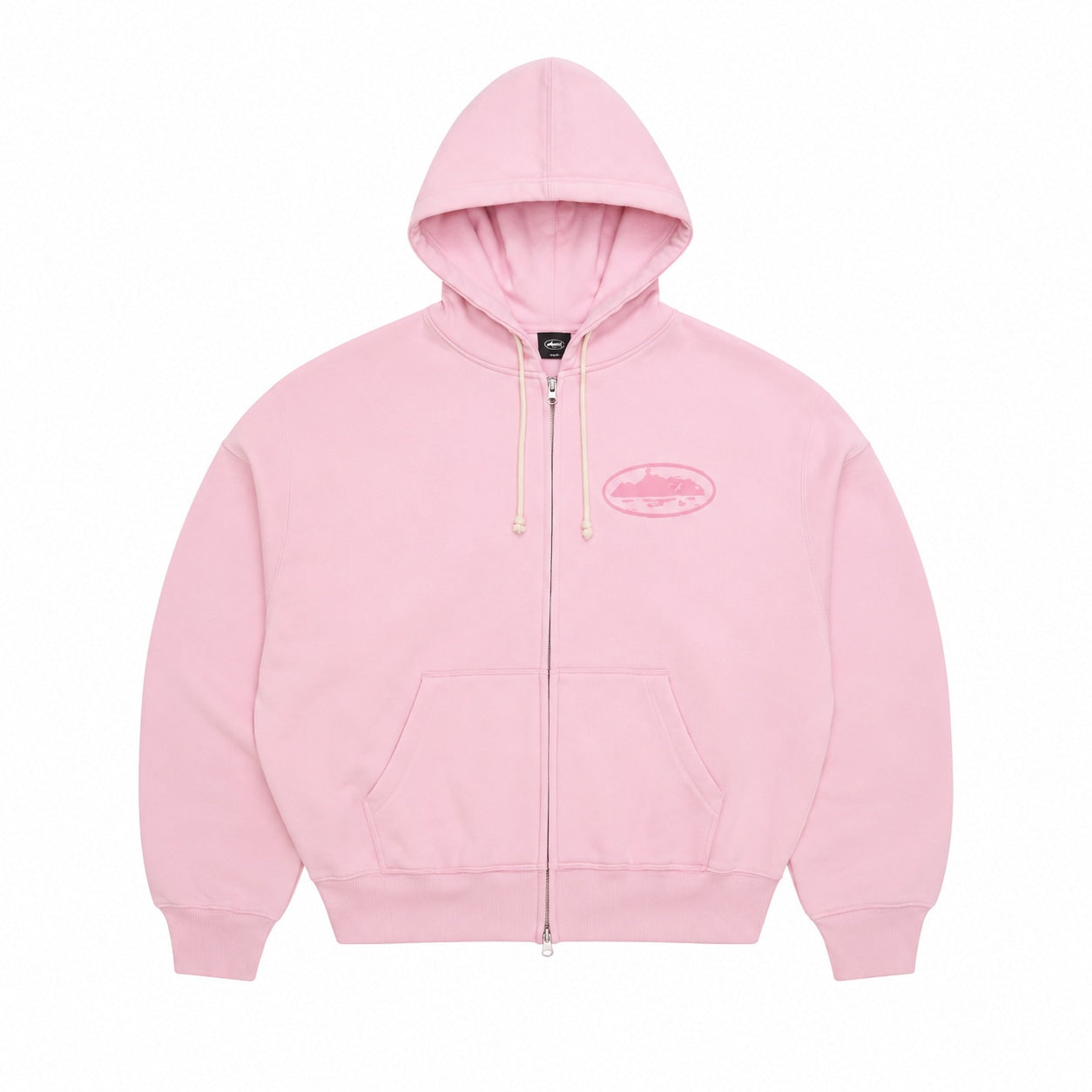 CORTEIZ ISLAND KNOCKOUT ZIP UP HOODIE PINK