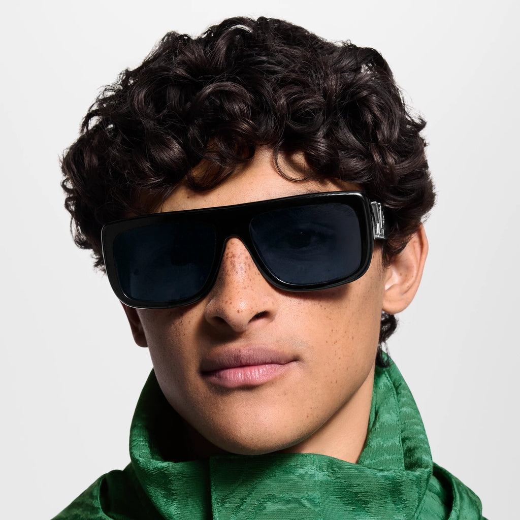 LOUIS VUITTON FLOWER SQUARE SUNGLASSES BLACK