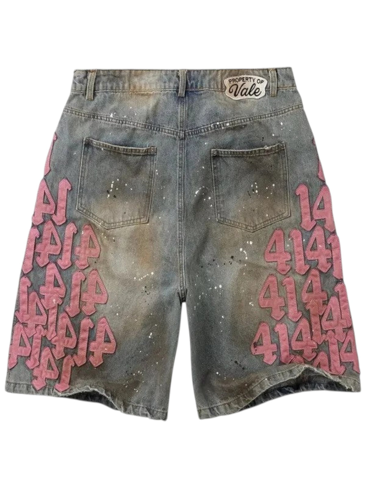 VALLEY FOREVER PINK CHARM JORTS MID WASH