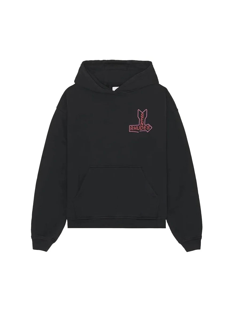 RHUDE SEND RHUDES BLACK HOODIE