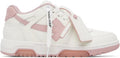 OFF WHITE OUT OF OFFICE WHITE PINK CALF LEATHER