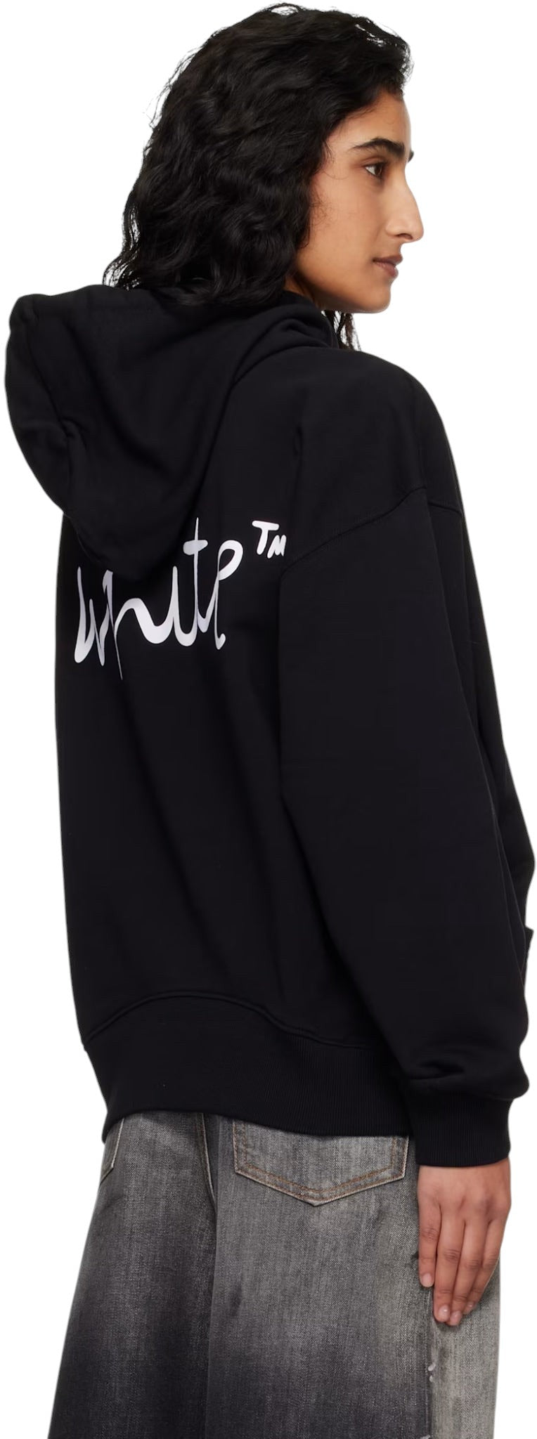 OFF-WHITE BLACK SHARED OVER HOODIE