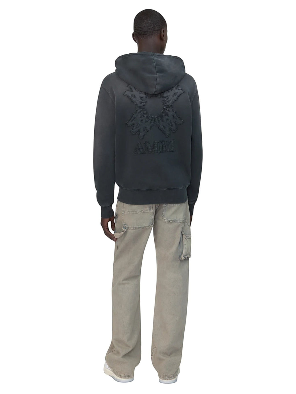 AMIRI QUAD BLACK ON BLACK ZIP UP
