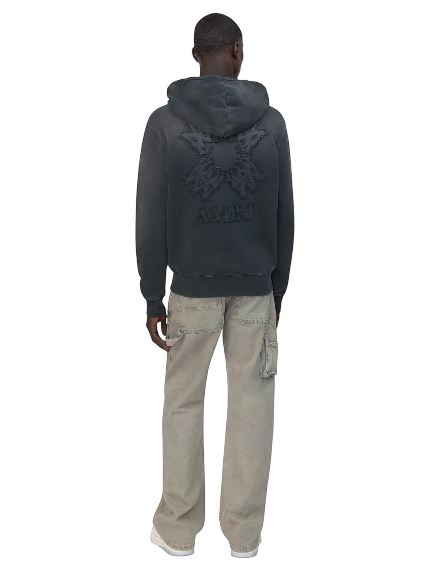 AMIRI QUAD BLACK ON BLACK ZIP UP