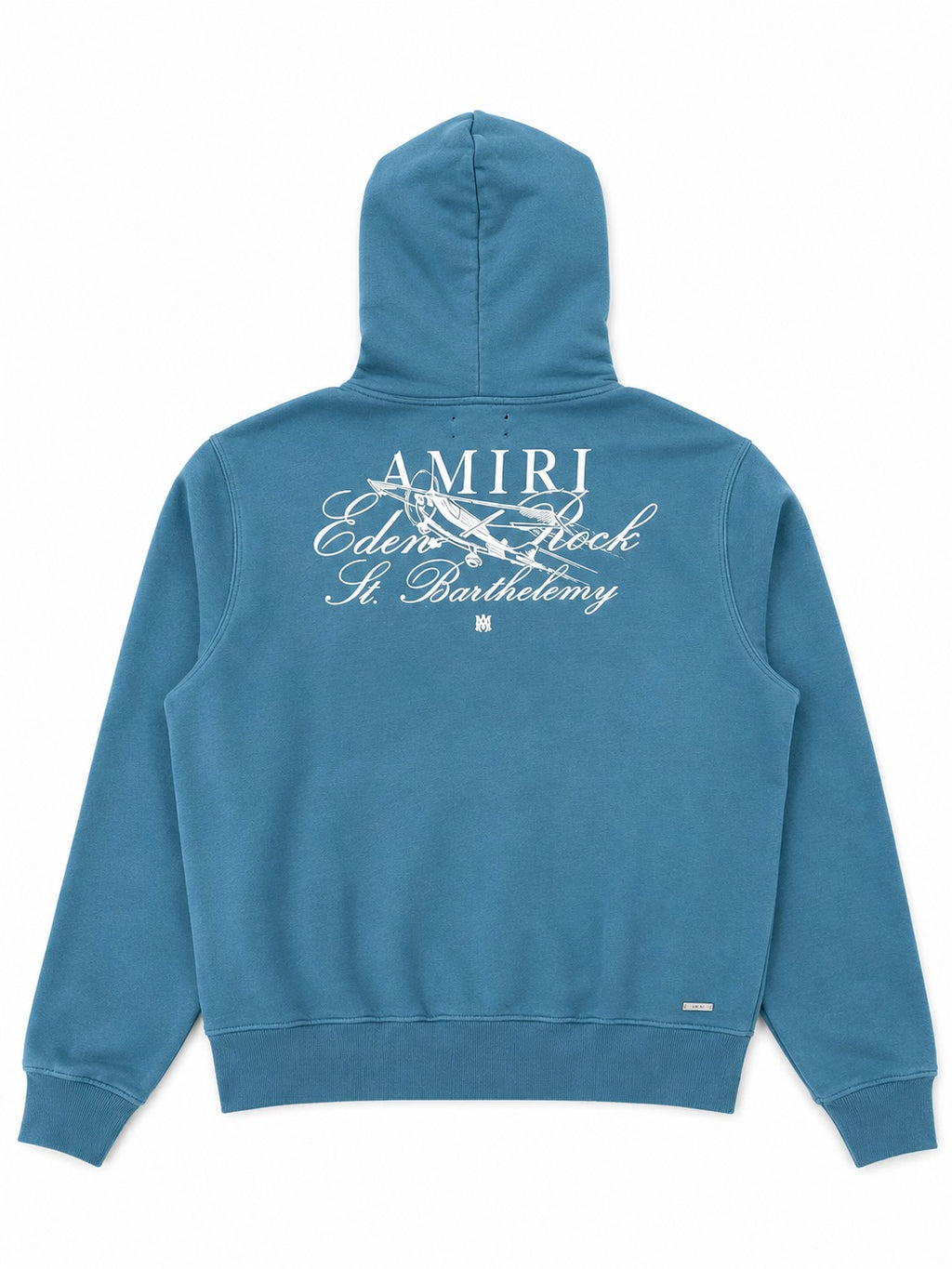 AMIRI EDEN ROCK BLUE & WHITE ST. BARTHELEMY HOODIE