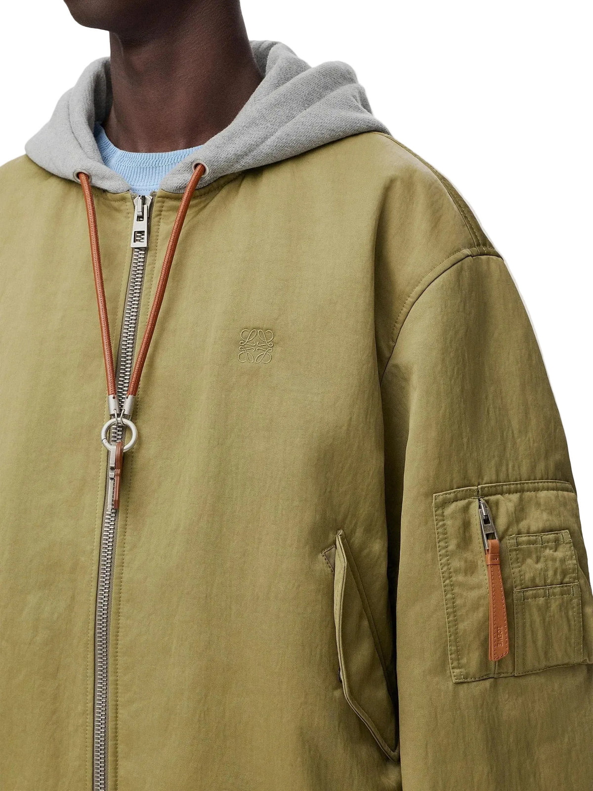 LOEWE GREEN KEYS HOODED JACKET