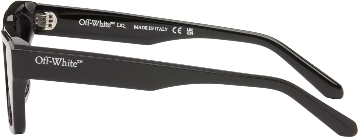 OFF WHITE BLACK FLINT SUNGLASSES
