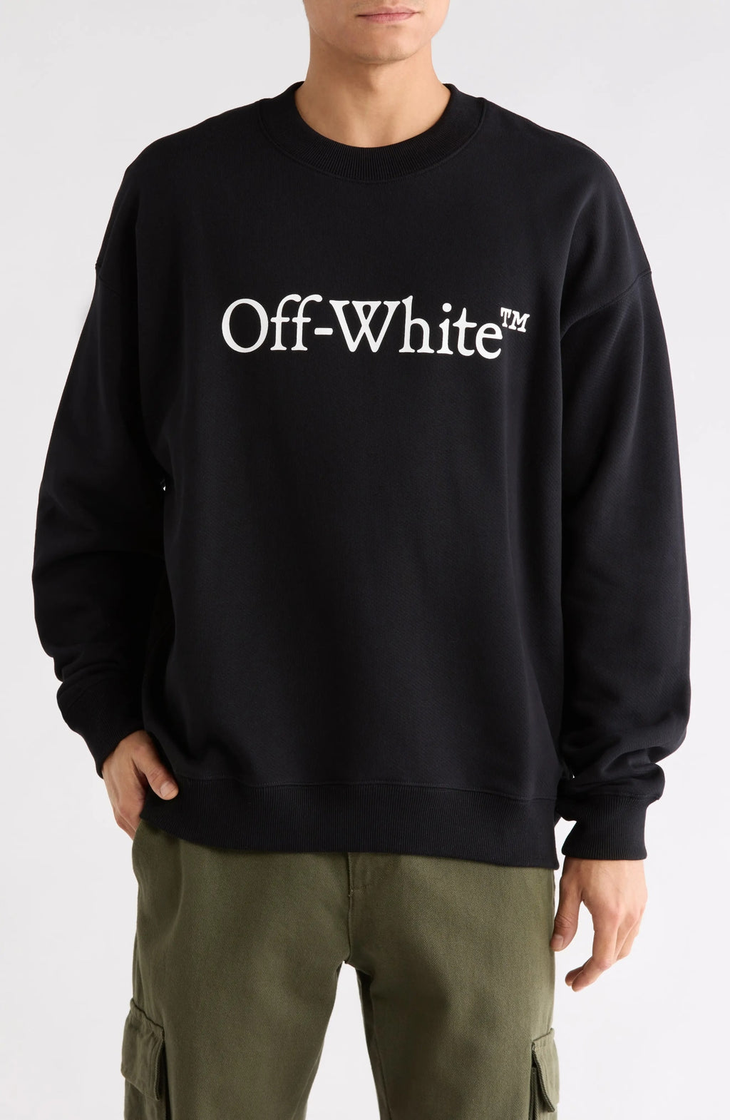 OFF WHITE BOOKISH CREWNECK BLACK