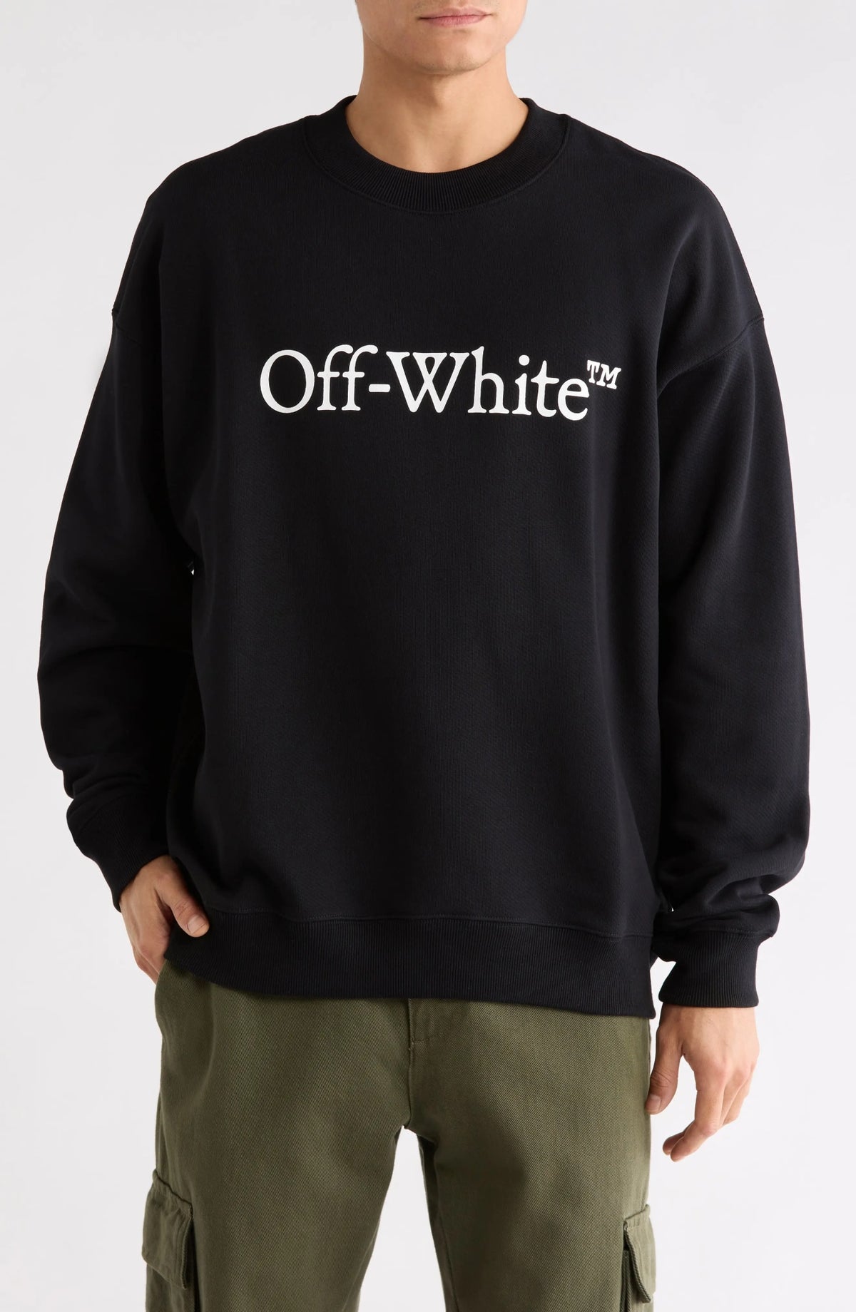 OFF WHITE BOOKISH CREWNECK BLACK