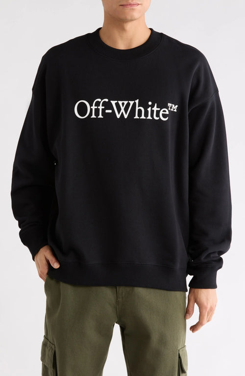 OFF WHITE BOOKISH CREWNECK BLACK