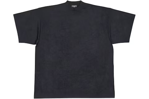 BALENCIAGA TAB SIMPLE BLACK T-SHIRT