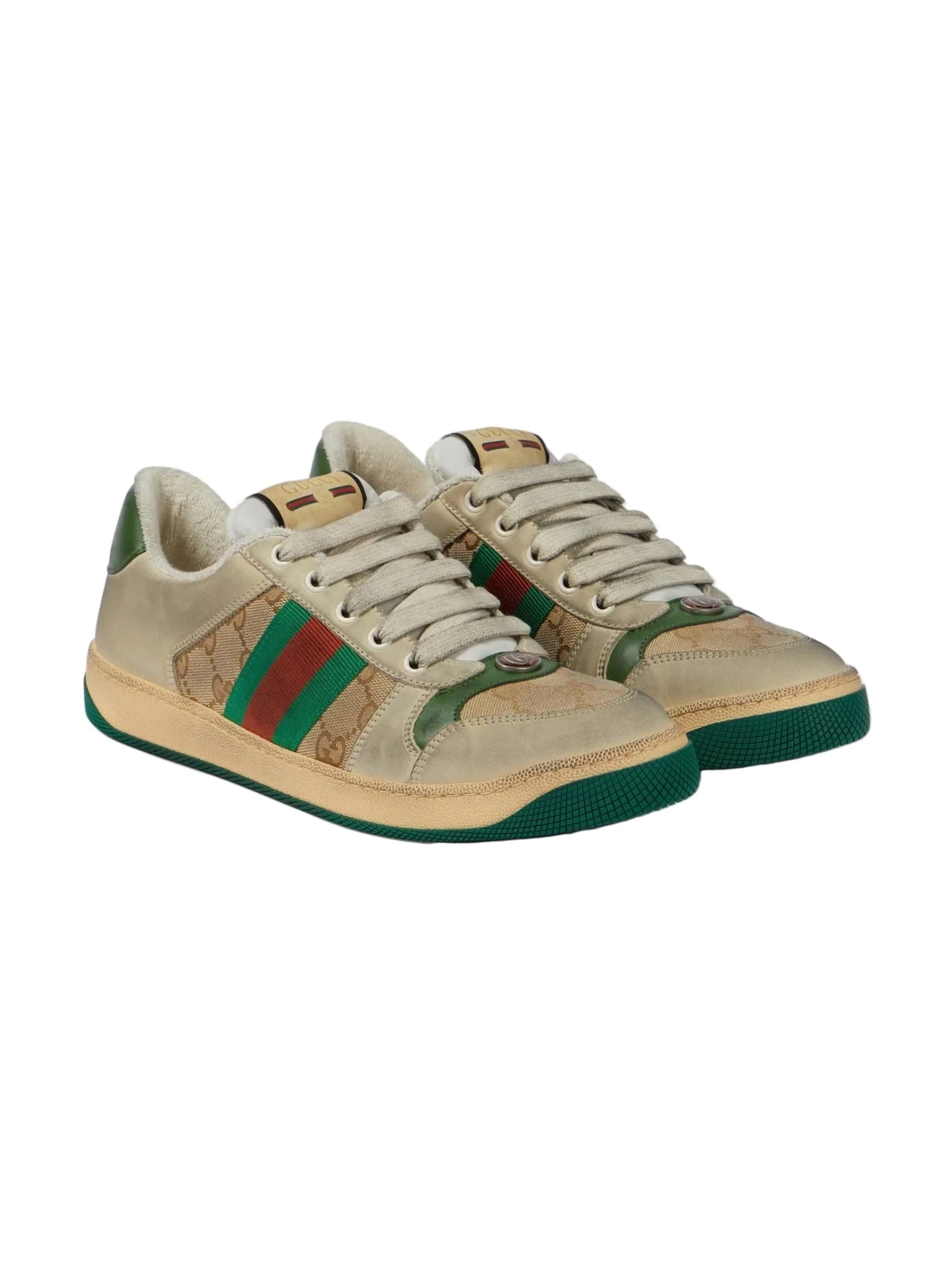 GUCCI SCREENER SNEAKERS MONOGRAM BEIGE