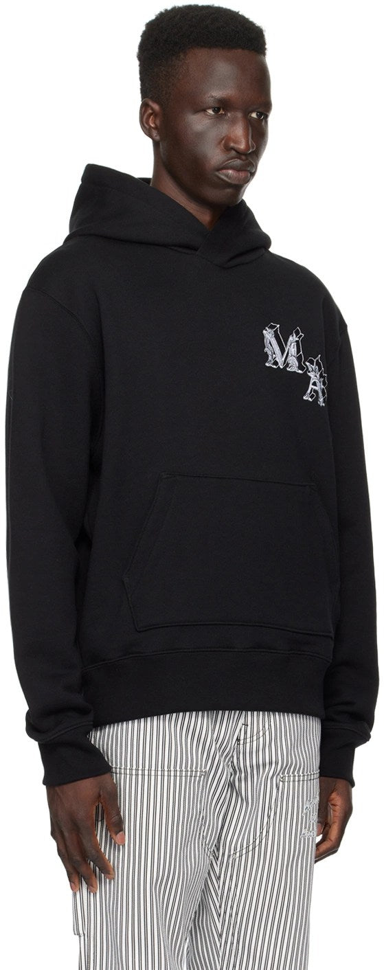 AMIRI BLACK MA ANGEL LOGO HOODIE