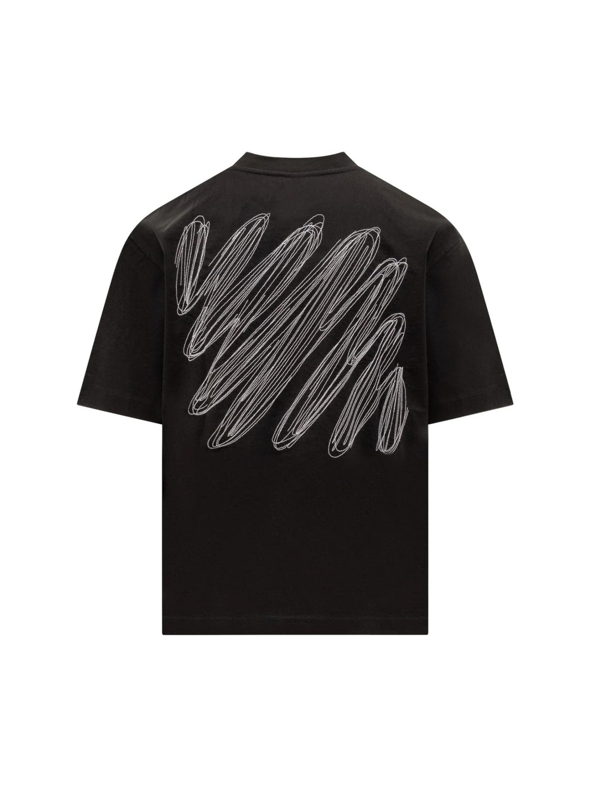 OFF WHITE SCRIBBLE DIAG T SHIRT BLACK