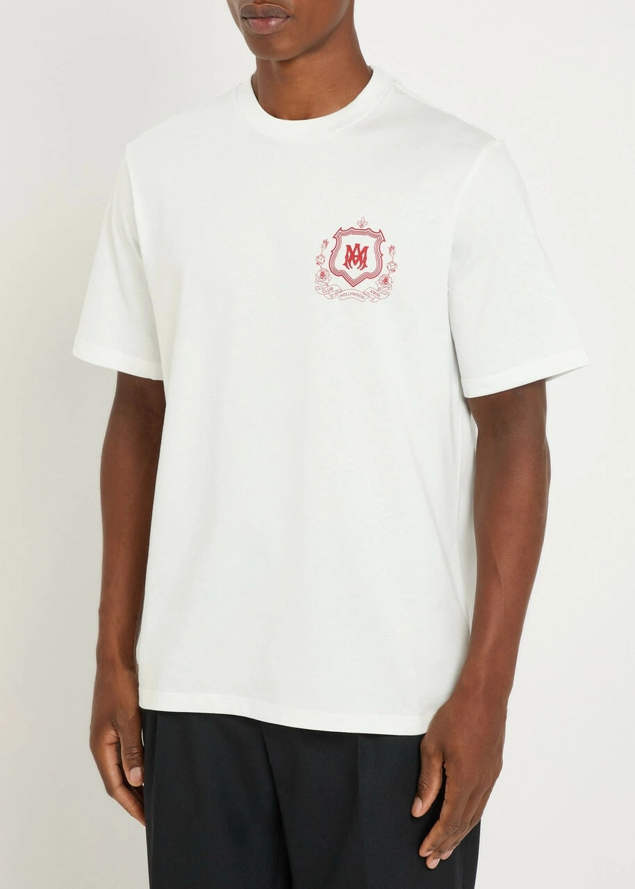 AMIRI MA CREST T-SHIRT WHITE RED