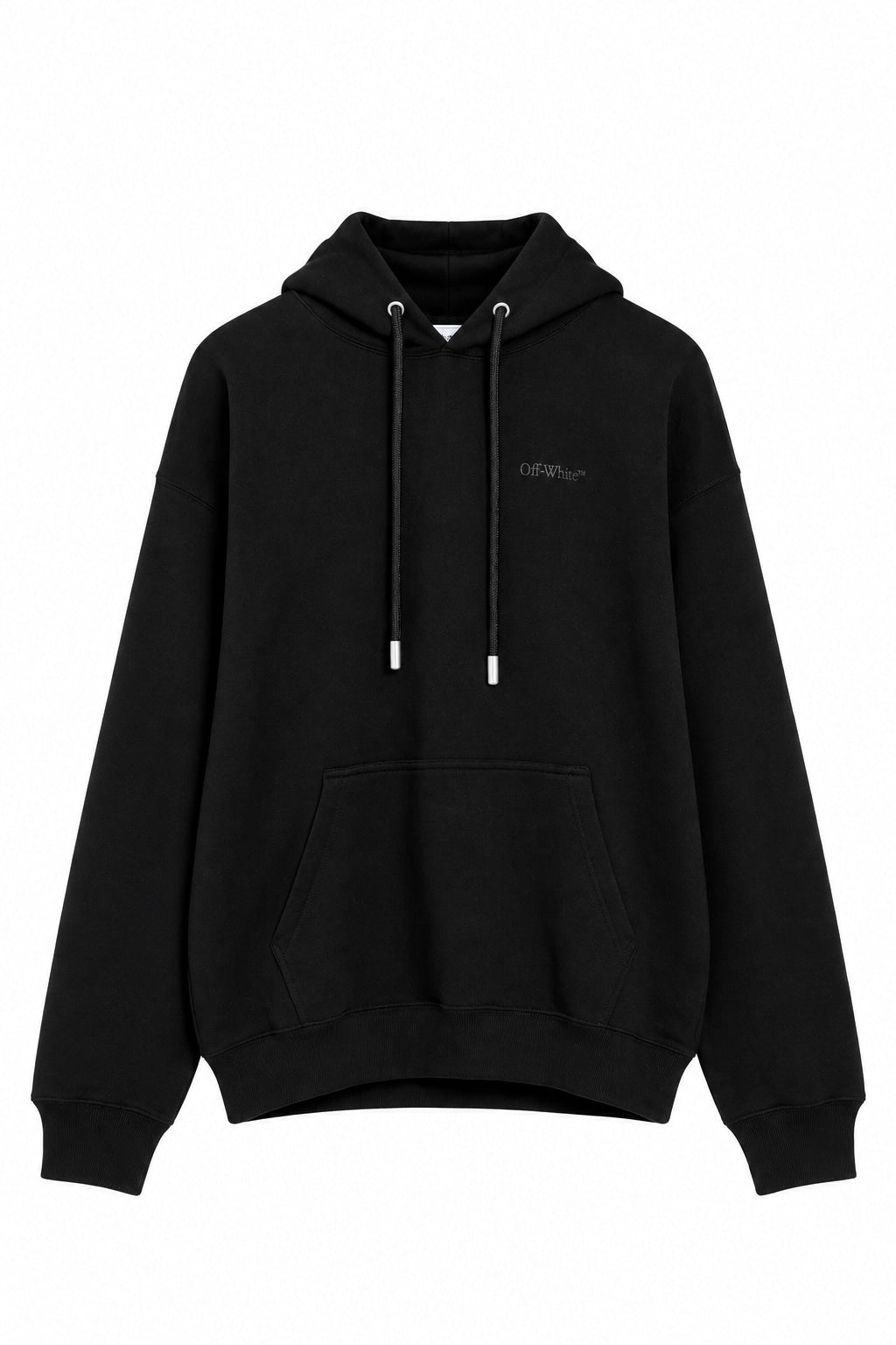 OFF WHITE SLIM ARROW HOODIE BLACK