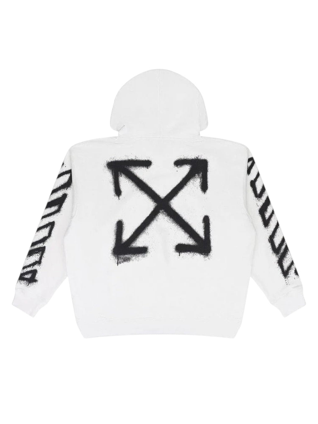 OFF WHITE SPRAY CAN ARROW HOODIE WHITE
