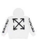 OFF WHITE SPRAY CAN ARROW HOODIE WHITE