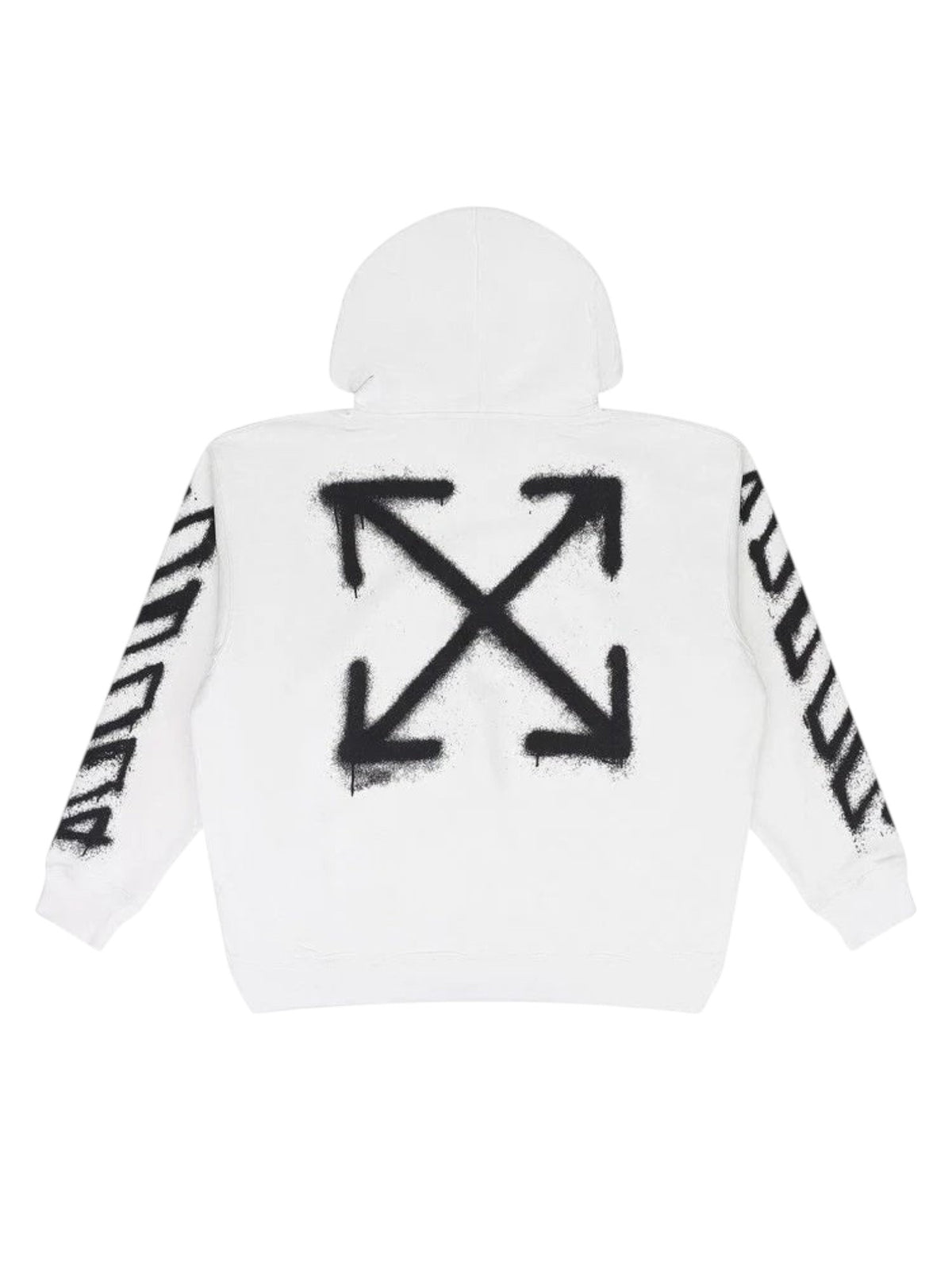 OFF WHITE SPRAY CAN ARROW HOODIE WHITE