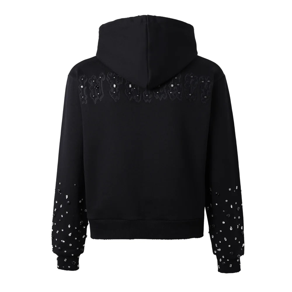 LOST INTRICACY BLACK OUT PATCH 2.O BLACK ZIP UP HOODIE
