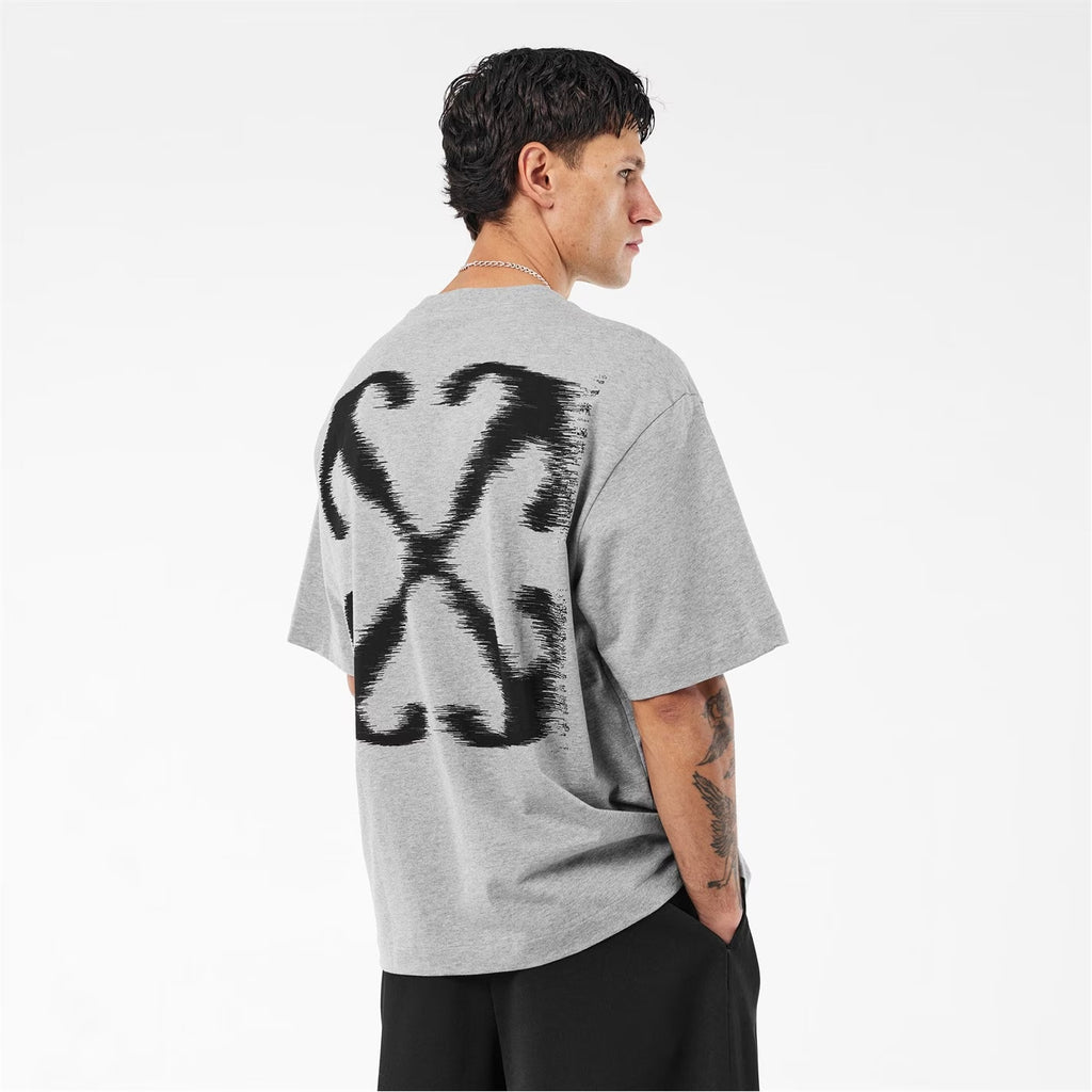 OFF WHITE WINDY ARROW GREY T SHIRT