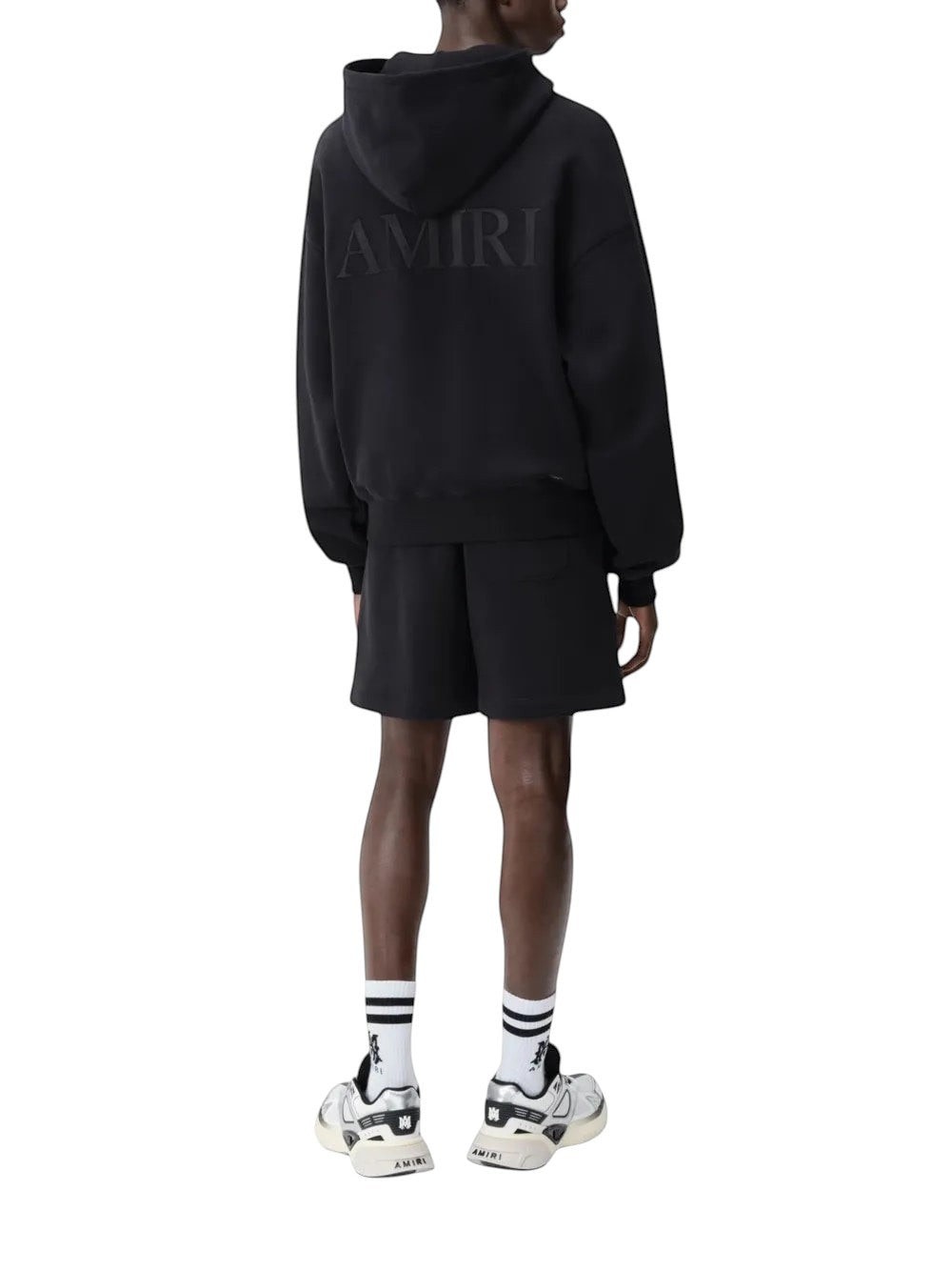 AMIRI BLACK EMBROIDERED SHORTS