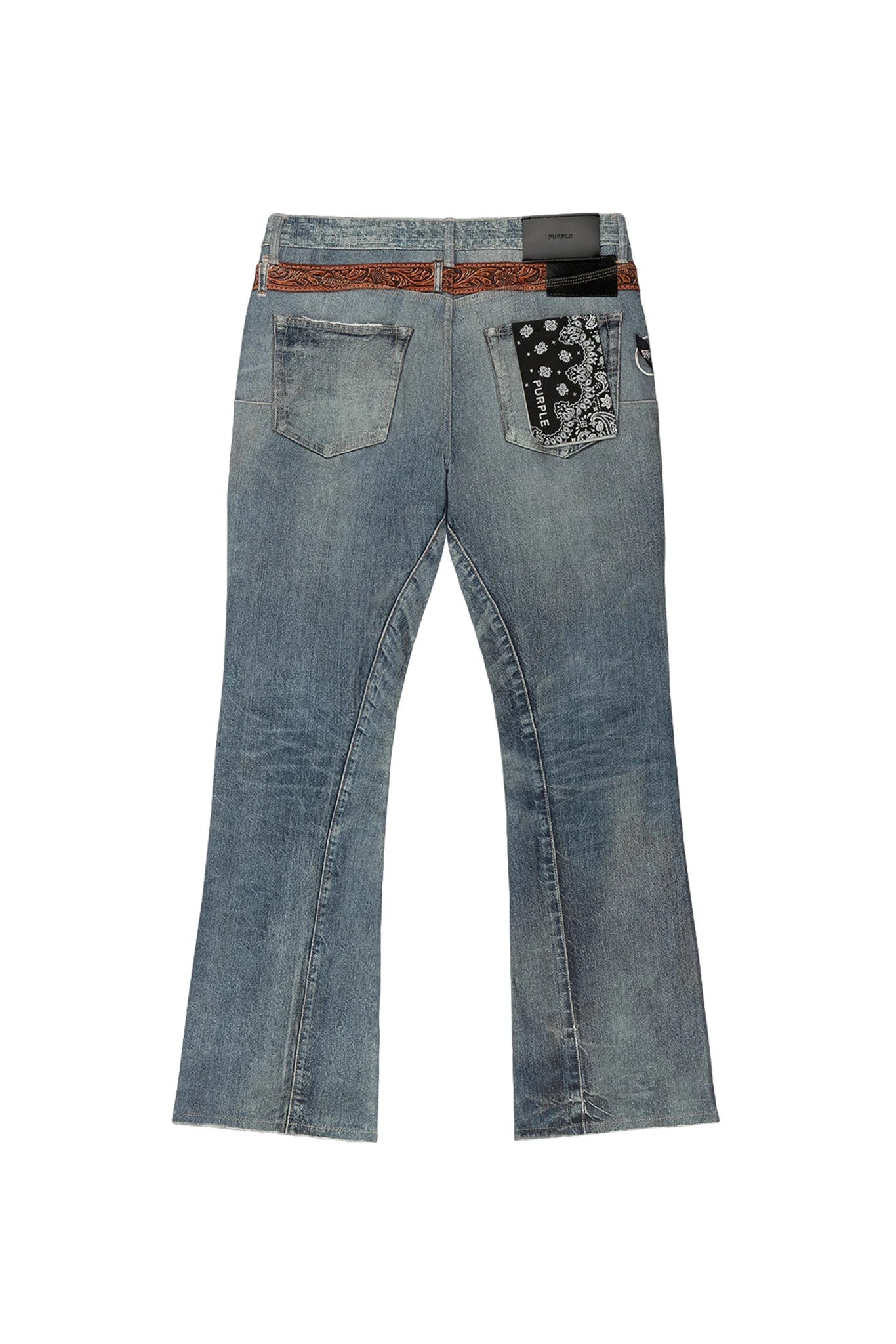 PURPLE BRAND P004 DIGITAL PRINT JEANS BLUE